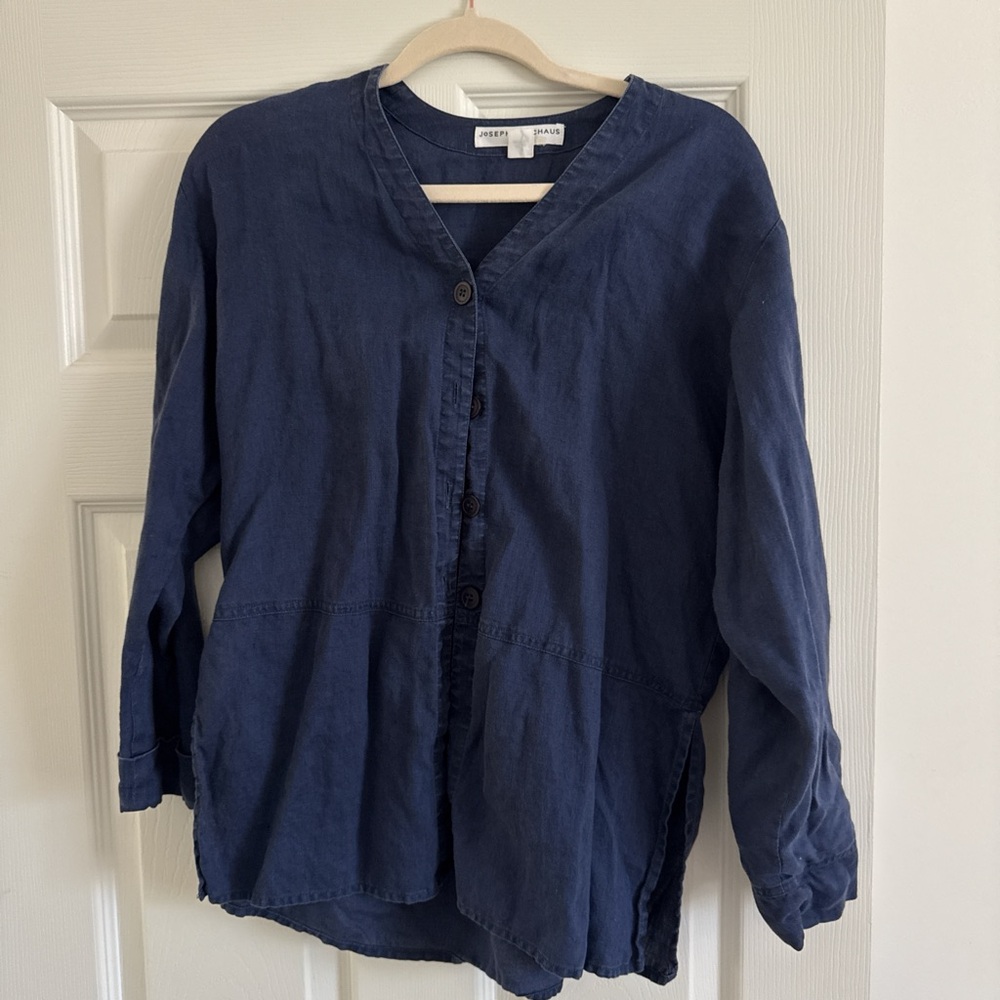 Josephine Chaus Navy Blouse
